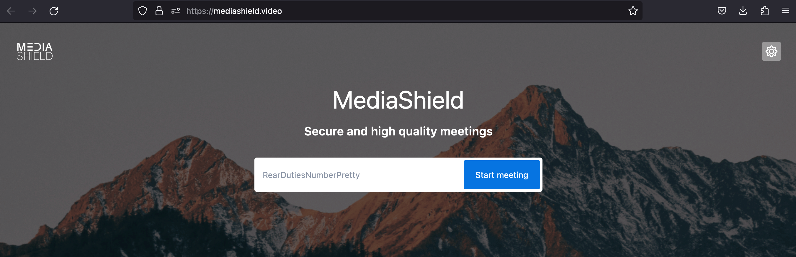 Zoom alternative Media Shield video conference tool dashboard